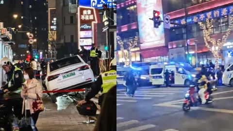 上海淮海中路车祸